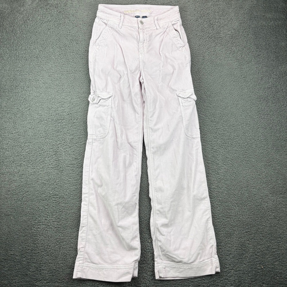 American Eagle Outfitters Womens Size 2 Long Super High Rise Wide Leg Cargo Pant